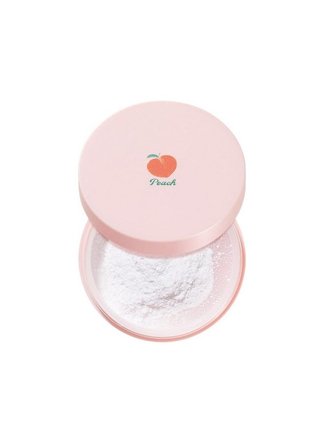 SKINFOOD Peach Cotton Multi Finish Powder 5g - Korean Peach Extract & Calamin Sebum Control Face Powder - Silky Setting Powder - Setting Powder for Oily Skin - Sweet Peach Scent for Soft Skin