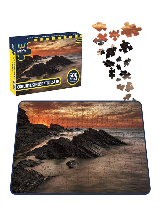 Webby Colourful Sunrise at Bulgaria Jigsaw Puzzle, 500 Pieces