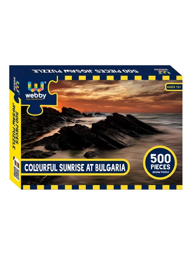 Webby Colourful Sunrise at Bulgaria Jigsaw Puzzle, 500 Pieces
