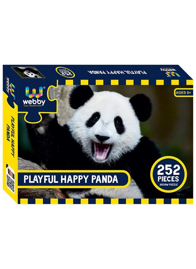 Webby Playful Happy Panda Jigsaw Puzzle, 252 Pieces - Kids