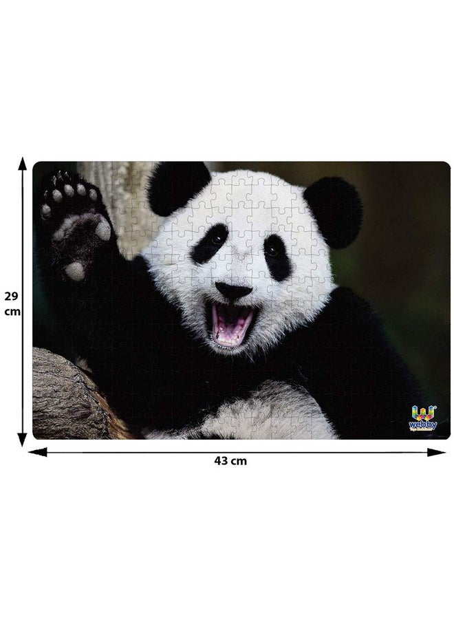 Webby Playful Happy Panda Jigsaw Puzzle, 252 Pieces - Kids
