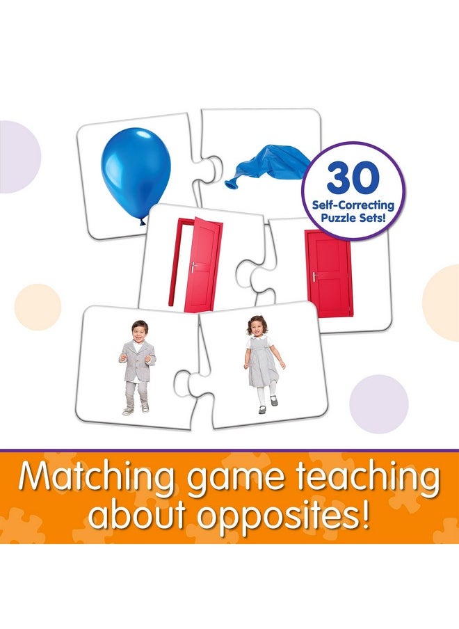Learning Journey International Match It! - Opposites - Self-Correcting Puzzle Set, Multicolor