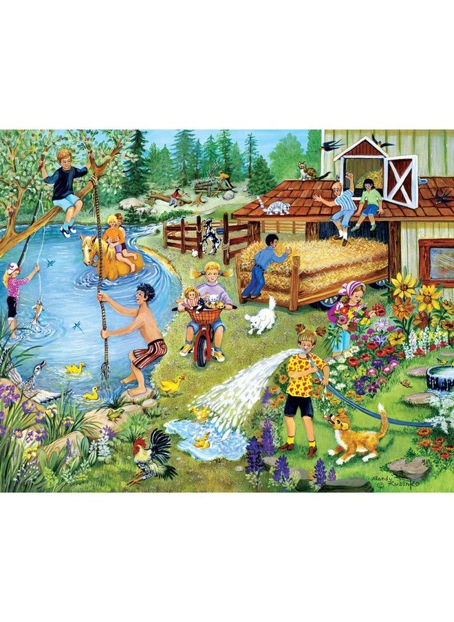 Bits and Pieces - 4-in-1 Multi-Pack - 300 Piece Jigsaw Puzzles for Adults-Each Measures 16