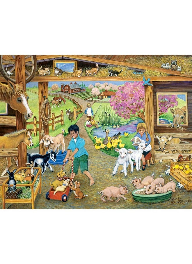 Bits and Pieces - 4-in-1 Multi-Pack - 300 Piece Jigsaw Puzzles for Adults-Each Measures 16
