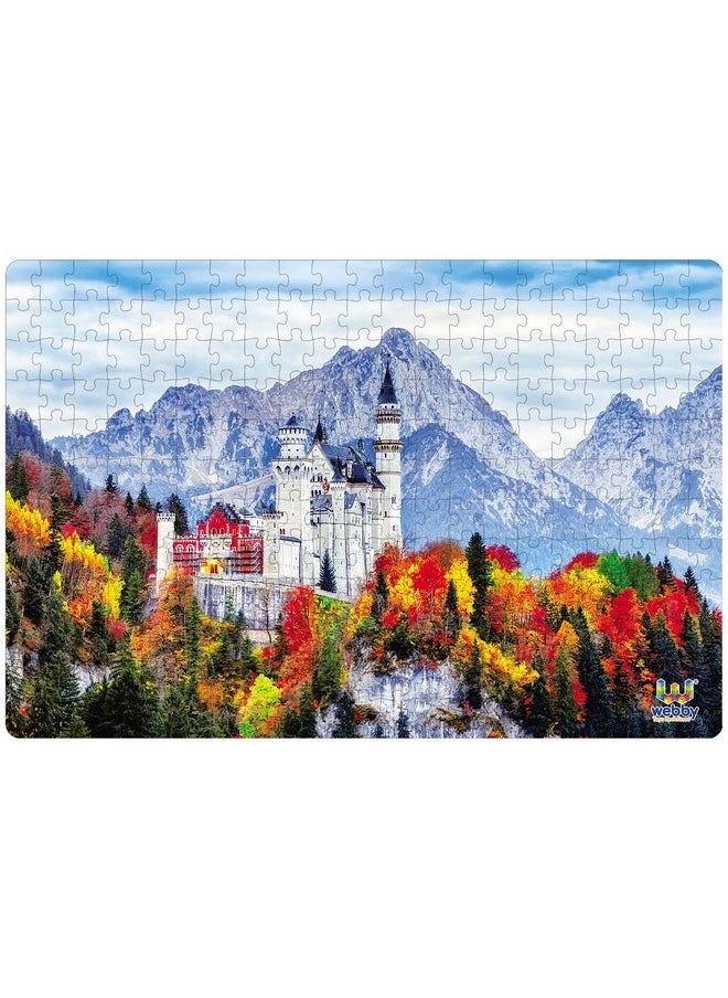 Webby Neuschwanstein Medieval Castle Wooden Jigsaw Puzzle, 252 Pieces