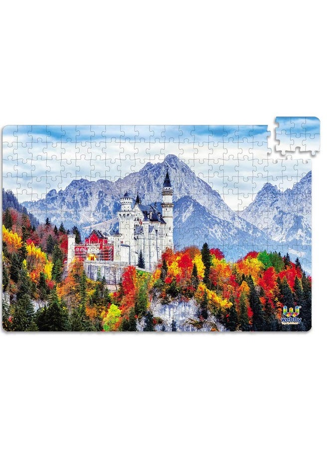 Webby Neuschwanstein Medieval Castle Wooden Jigsaw Puzzle, 252 Pieces