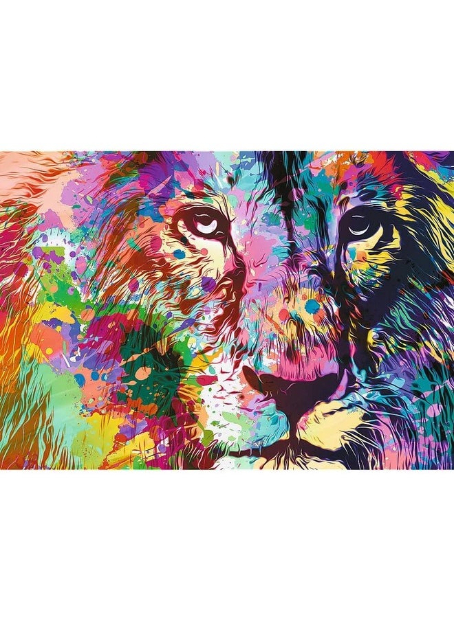 Trefl Colorful Lion 1000 Piece Jigsaw Puzzle Red 27