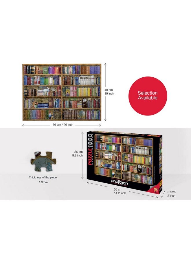 Anatolian Puzzle - Bookshelves, 1000 Piece Jigsaw Puzzle, #1093