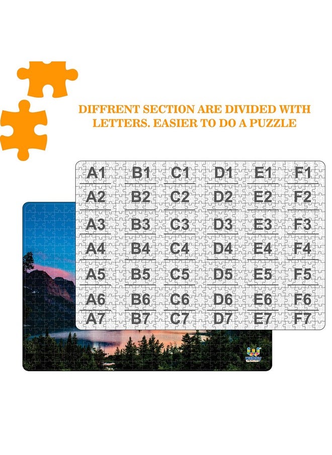 Webby Glacier National Park Wooden Jigsaw Puzzle, 500 Pieces