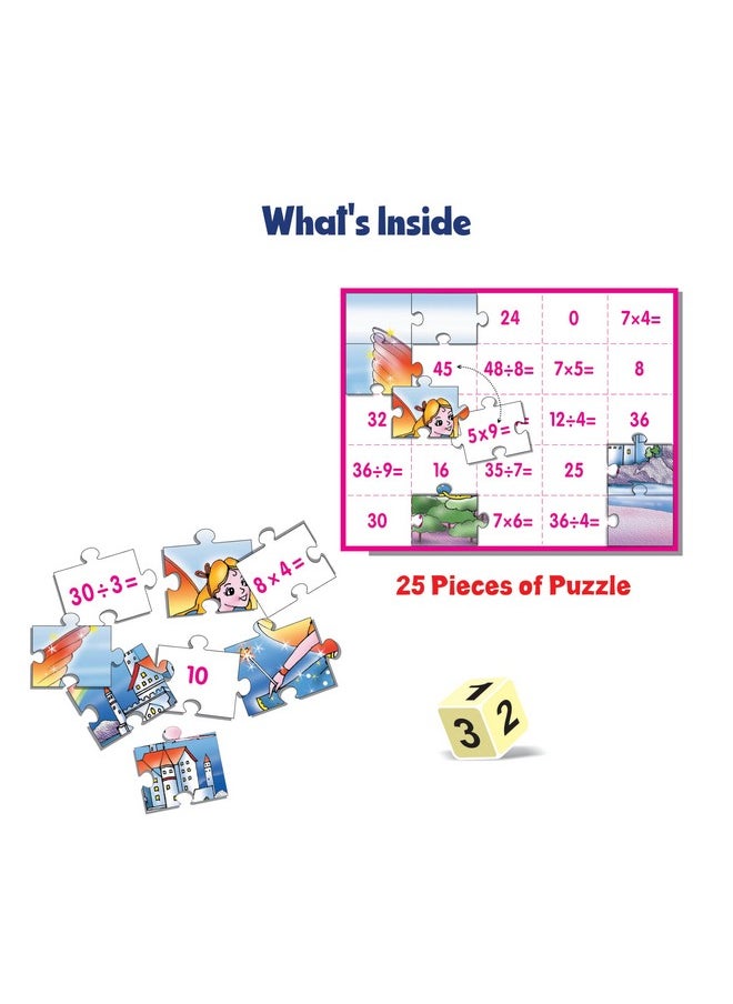 Creative's Math Puzzles Multiplication & Division, Math Learning Jigsaw Puzzles, Reinforce Multiplication and Division Skills, Learning & Educational Puzzles, Math Puzzles Series for Ages 7 &Up