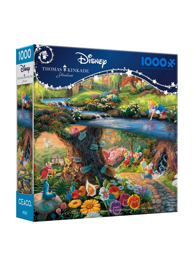 Ceaco - Disney - Thomas Kinkade - Alice in Wonderland - 1000 Piece Jigsaw Puzzle