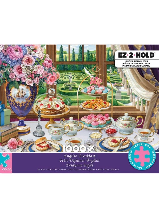 Ceaco - English Breakfast - 1000 Oversized Piece Jigsaw Puzzle