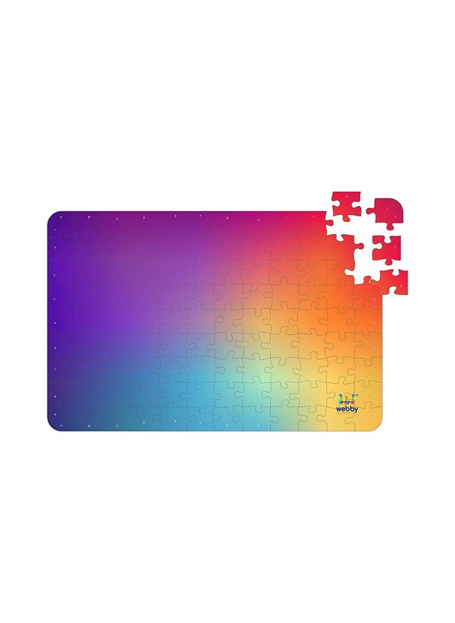 Webby Gradient Puzzle Wooden Jigsaw Puzzle for Kid, 108 Pieces