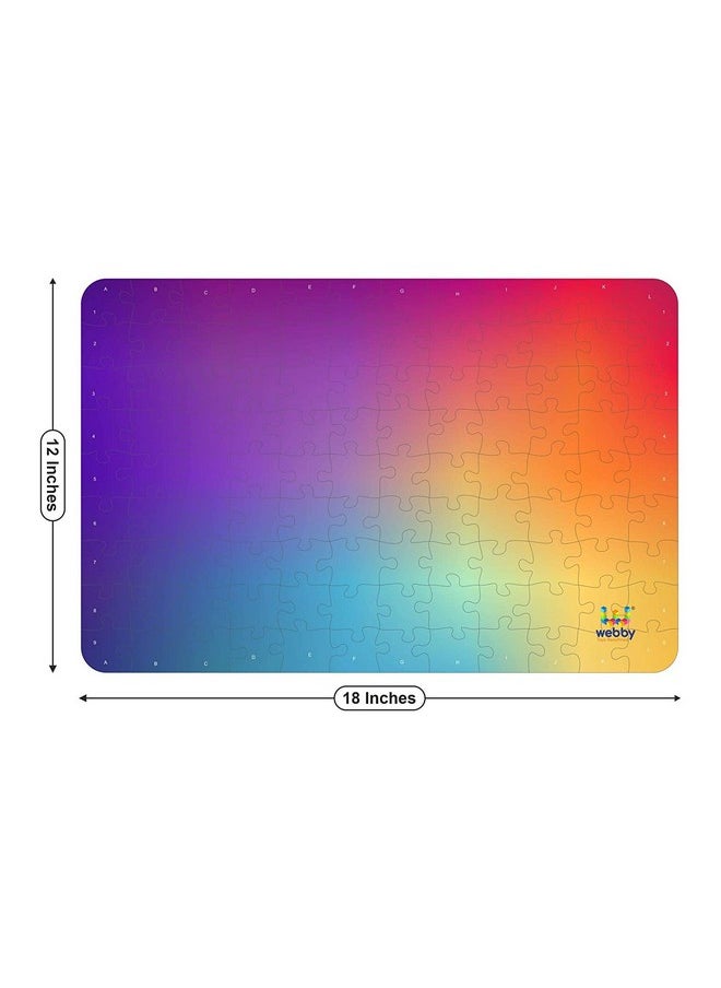 Webby Gradient Puzzle Wooden Jigsaw Puzzle for Kid, 108 Pieces
