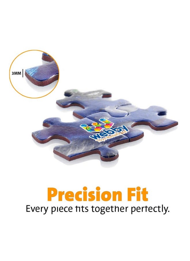Webby Gradient Puzzle Wooden Jigsaw Puzzle for Kid, 108 Pieces