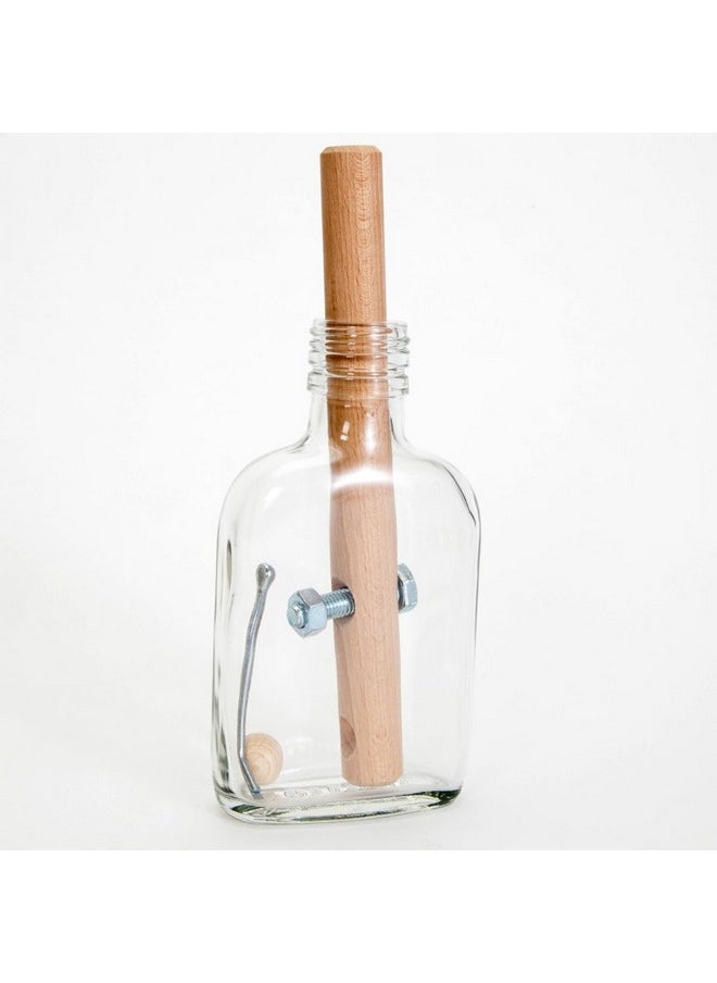 Bits and Pieces - Bottled Frustration Impossible Puzzle Bottle - Glass Bottle Brain Teaser Puzzles for Adults - Brain Game - 3
