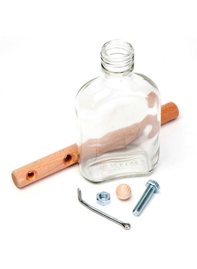 Bits and Pieces - Bottled Frustration Impossible Puzzle Bottle - Glass Bottle Brain Teaser Puzzles for Adults - Brain Game - 3
