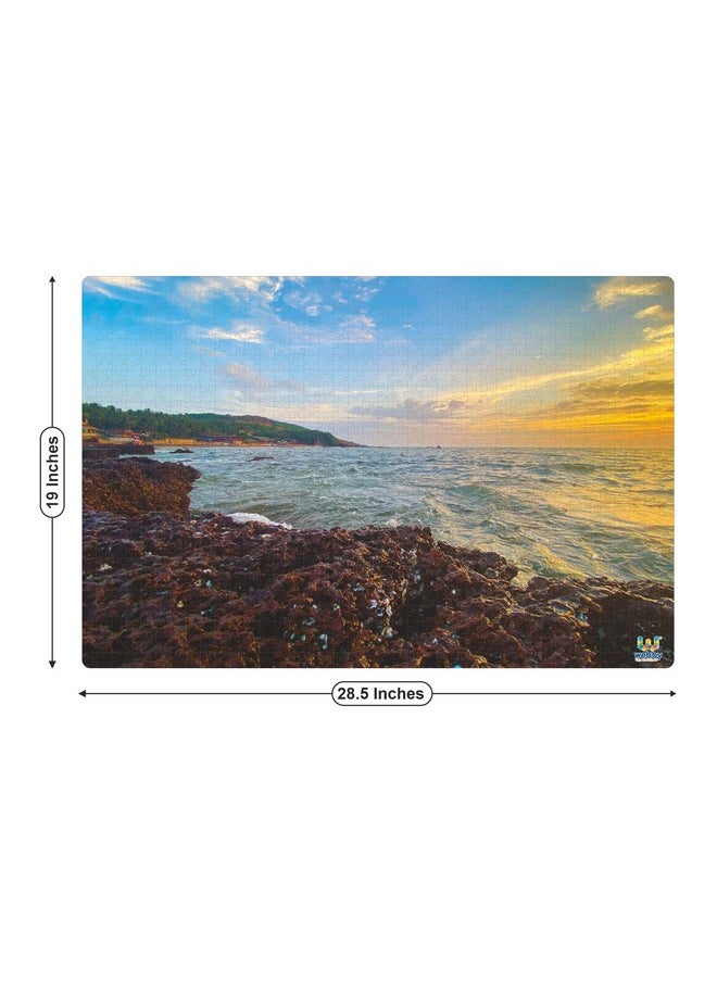 Webby Sunset by The Coral Reefs Wooden Jigsaw Puzzle, 1000 Pieces