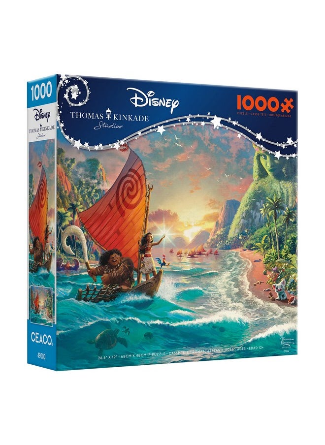 Ceaco - Thomas Kinkade Disney Dreams - Moana - 1000 Piece Jigsaw Puzzle