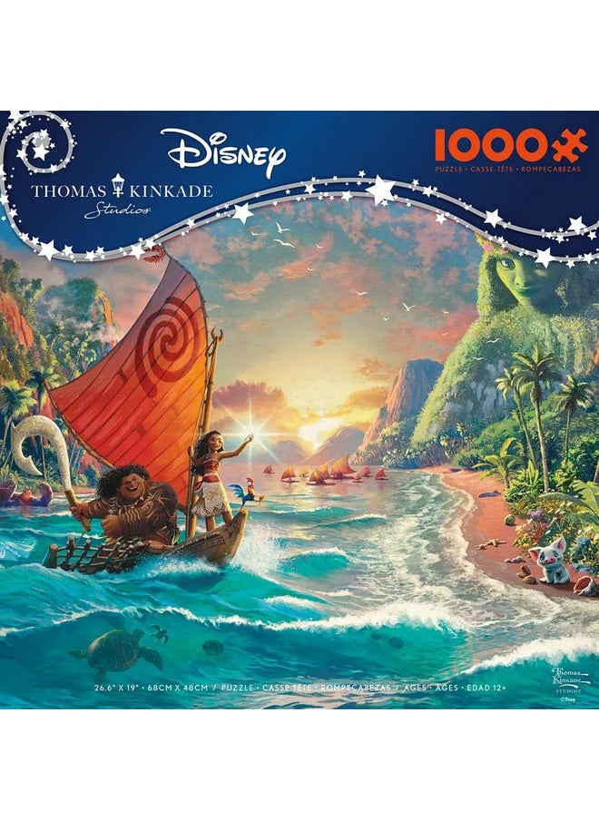 Ceaco - Thomas Kinkade Disney Dreams - Moana - 1000 Piece Jigsaw Puzzle