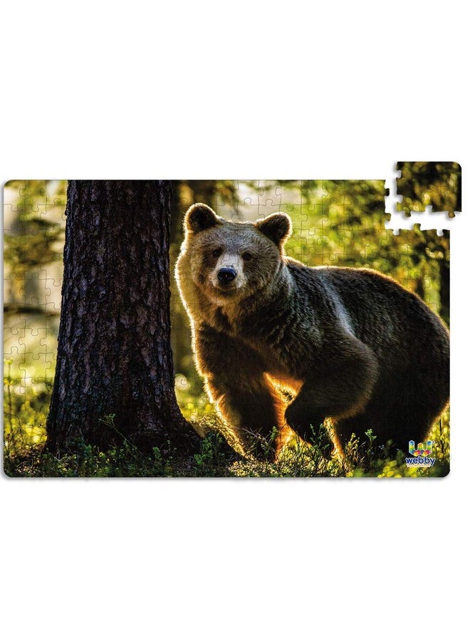 Webby Wild Brown Bear Wooden Jigsaw Puzzle, 252 Pieces