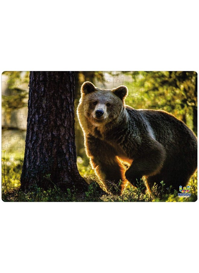 Webby Wild Brown Bear Wooden Jigsaw Puzzle, 252 Pieces