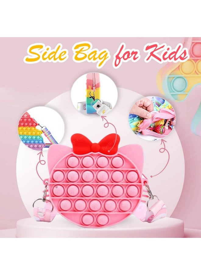 FunBlast Pop It Sling Bag - Pop It Cross Body Bag for Kids, Pop It Purse for Girls, Birthday Gift for Girls, Toys for Girls, Pop It Game, Pouch for Girls, Toys for Girls (Pink)