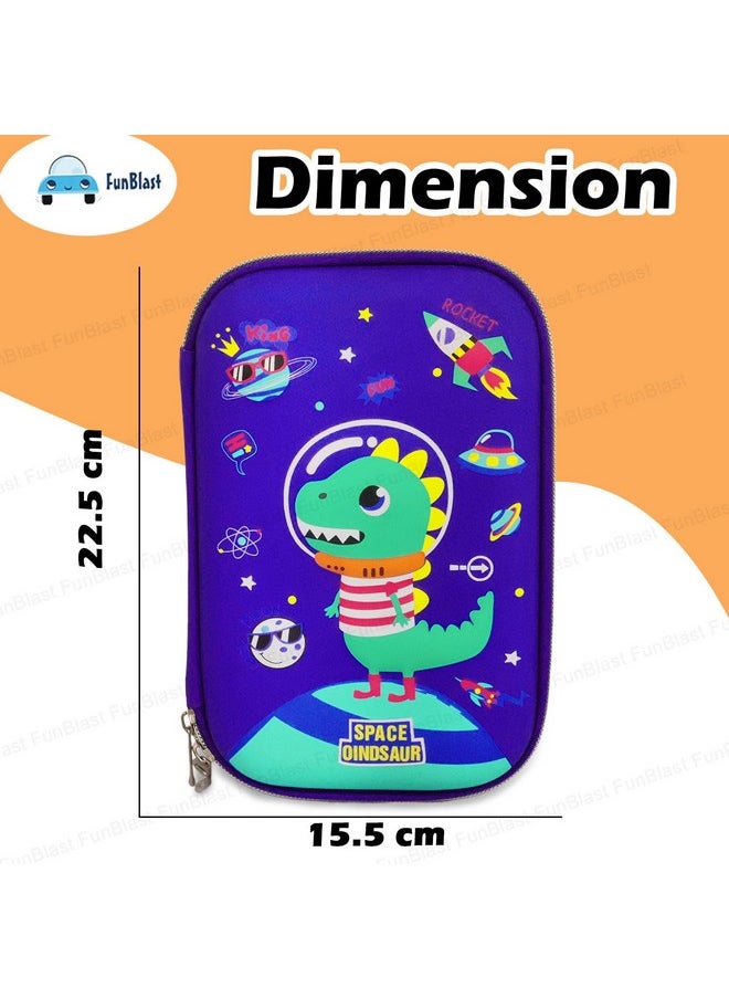 FunBlast Dinosaur Theme Pencil Case for Kids - Pencil Pouch for Kids, Pencil Box for Boys, Pencil case for Boys, Return Gifts for Kids, Multipurpose Pencil Case
