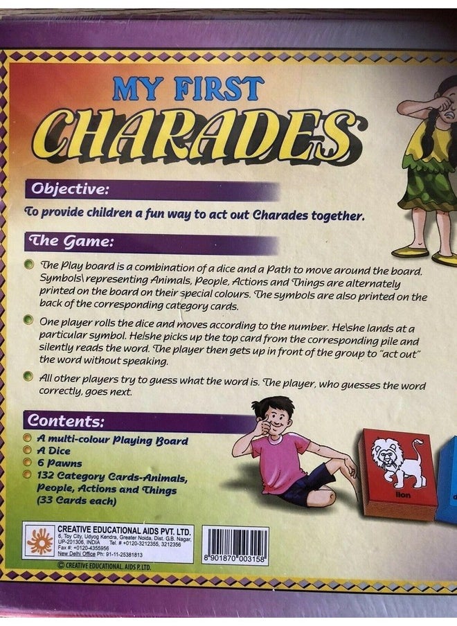 Creative Educational Aids P. Ltd. - CRE0976 My First Charades Board Game (Multi-Color)