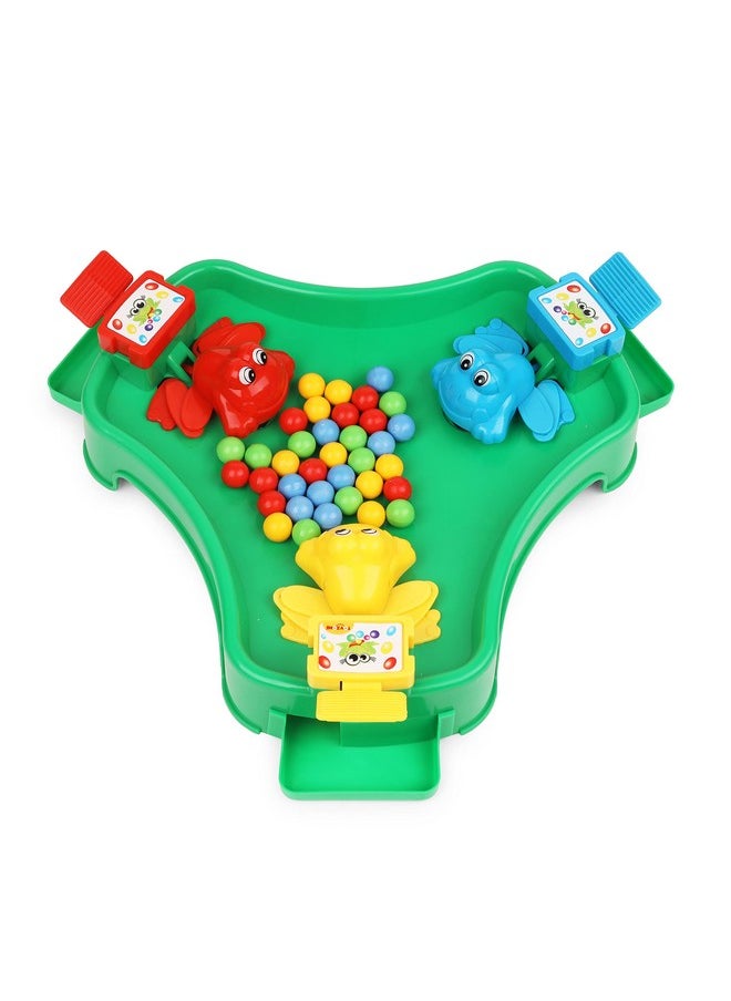 Toyzone Frog Eat Beans Game-3 Players-61021 | Eat The Beans | Hungry Frog Game for Kids | Multiplayer Games | Game for 3 Players | Board Game