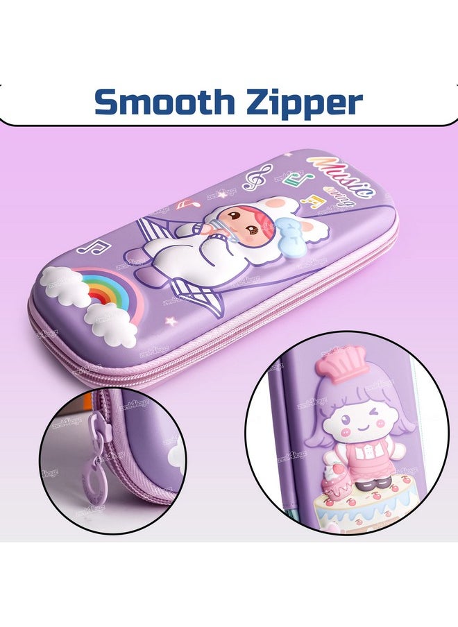 Zest 4 Toyz Cartoon Pencil Case |3D EVA Waterproof Pen Pencil Pouch| Stationery Box | Large Storage Case | School Supplies for Kids Boys and Girls - Random Design (Pack of 1)