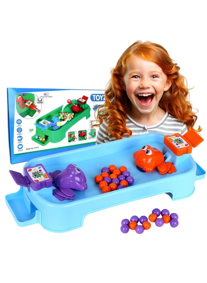 TOY ZONE Frog Eat Beans Game-2 Players|Eat The Beans|Hungry Frog Game for Kids|Multiplayer Games|Game for 2 Players|Board Game