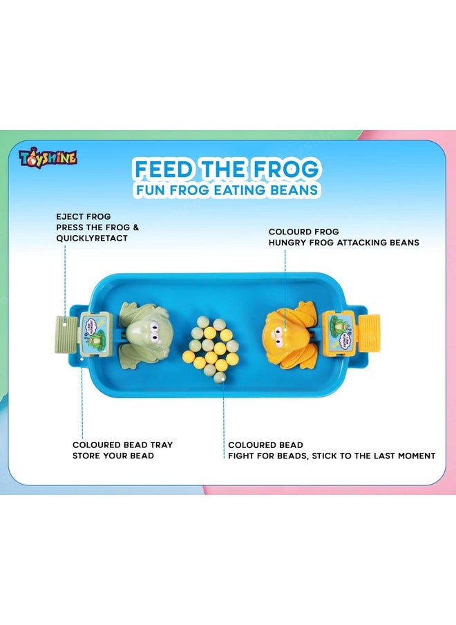 Toyshine Hungry Frog Eating Beans Parent Child Interactive Indoor Game of Quick Reflexes for 5 Years and Above
