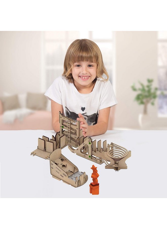 Smartivity Chain Reaction Colliding Dominoes STEM Educational DIY Fun Toys, Educational & Construction based Activity Game for Kids 8 to 14, Gifts for Boys & Girls, Made in India, Multicolour