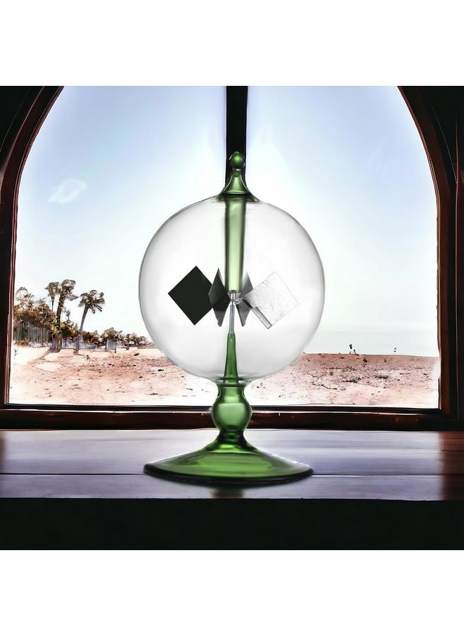 DORAMI Green Solar Power Radiometer Crookes Solar Energy Spinning Vanes Windmill Gift Home Desk Decoration