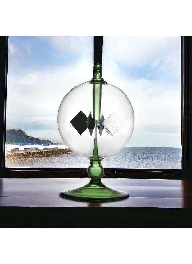 DORAMI Green Solar Power Radiometer Crookes Solar Energy Spinning Vanes Windmill Gift Home Desk Decoration