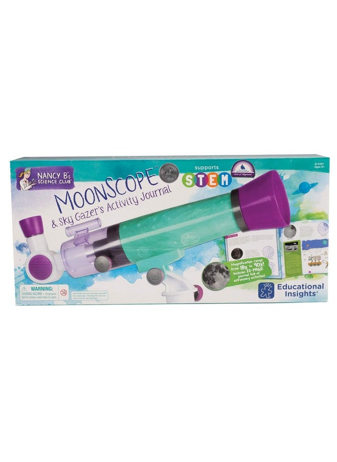 Educational Insights Nancy B's Science Club MoonScope Kids Telescope, STEM Toy, Gift for Boys & Girls, Ages 8+