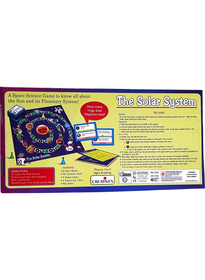Creative’s The Solar System| Space Science Board Game| Stem Game | Knowledge of Galaxies, Stars & Planets | Science Board Games for Kids | Educational & Learning Games for Kids | Ages 8 & Up