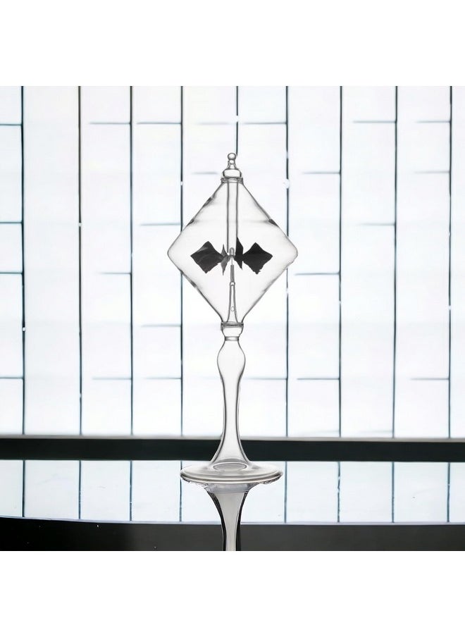 DORAMI Spaceship Solar Power Radiometer Sun Light Energy Spinning Vanes Glass Windmill Gift Home Desk Decoration
