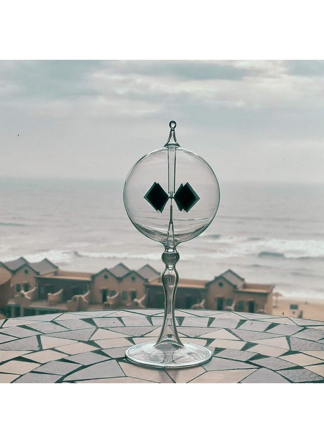 DORAMI Large Transparent Solar Power Crookes Radiometer Sun Light Energy Spinning Vanes Windmill Gift Home