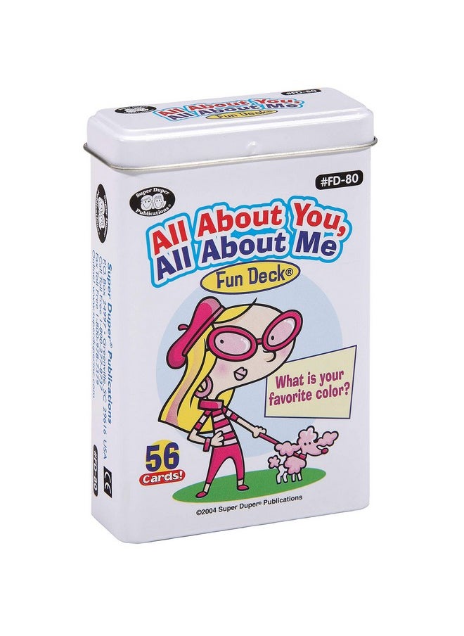 Super Duper Publications | All About You, All About Me Fun Deck | Communication and Social Skills Flash Cards | Educational Learning Materials for Children