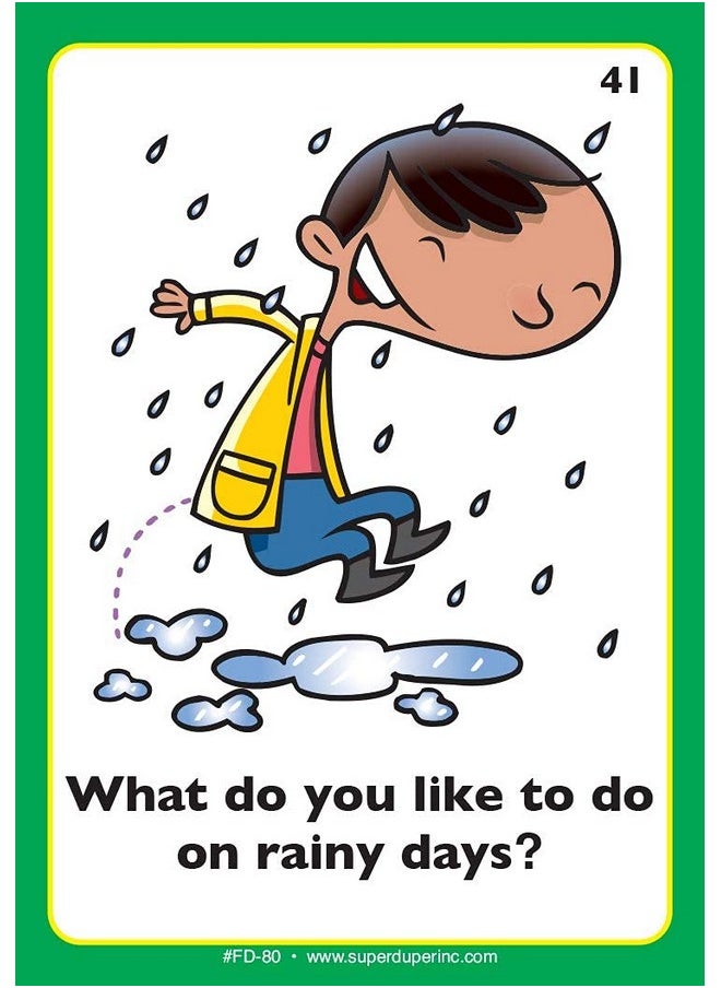 Super Duper Publications | All About You, All About Me Fun Deck | Communication and Social Skills Flash Cards | Educational Learning Materials for Children