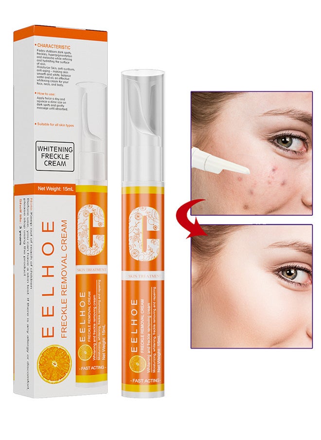 Whiteing Freckle Cream VC Brightening And Whitening Spot Removing Cream Spot Removing Pen Removing Stains And Dark Spots Pen Improving Skin Tone Brightening And Whitening Spot Removing Cream