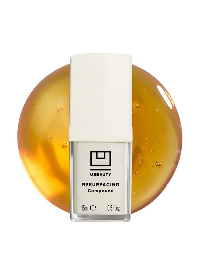 U Beauty Resurfacing Compound Serum - Renew & Illuminate Face Serum - Advanced 8-in-1 Formula with Vitamin C, Retinol, Hyaluronic Acid, & Peptides - Targets Fine Lines, Pores 0.5 fl oz