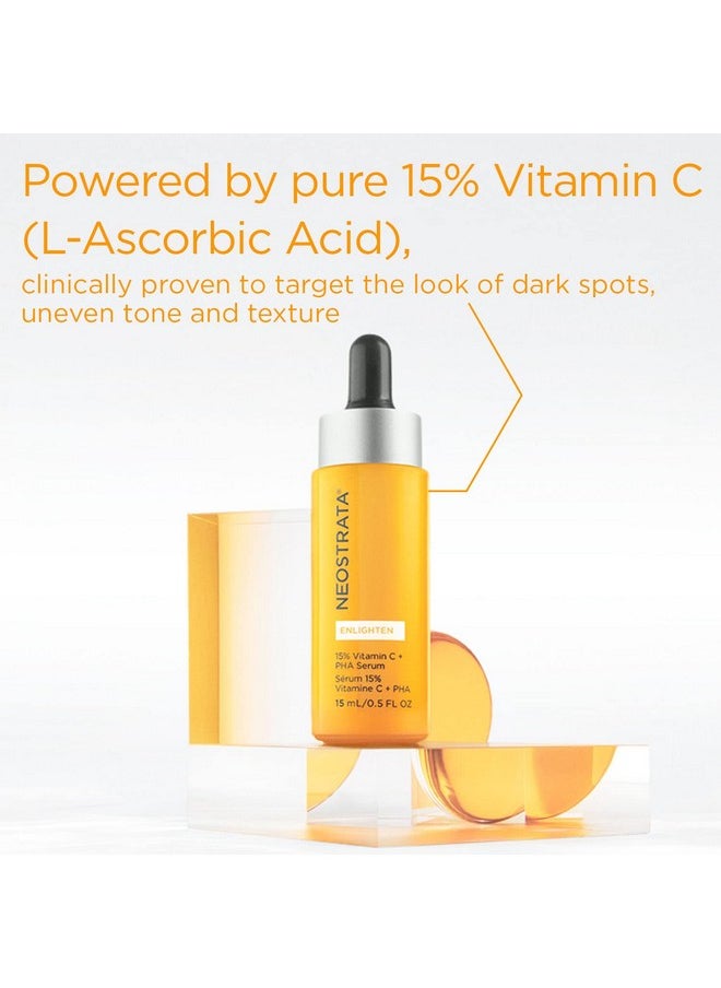 NEOSTRATA 15% Vitamin C Face Serum, PHA + Green Tea Brightening Serum, 0.5 fl. oz.