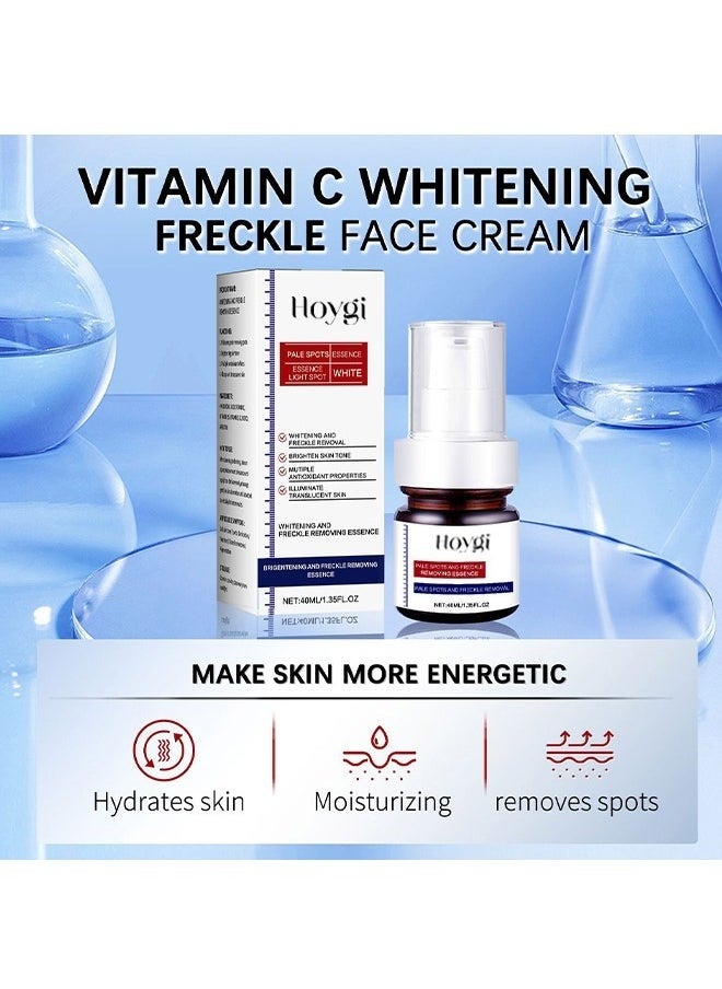 Brigentening And Freckle Removing Essence,Whitening And Freckle Removing Essence, Magic Whitening Spot Cream, Vitamin C Whitening Freckle Cream, Anti-Spot Serum for Face 40ml