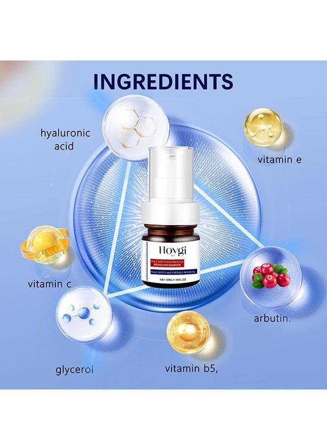 Brigentening And Freckle Removing Essence,Whitening And Freckle Removing Essence, Magic Whitening Spot Cream, Vitamin C Whitening Freckle Cream, Anti-Spot Serum for Face 40ml