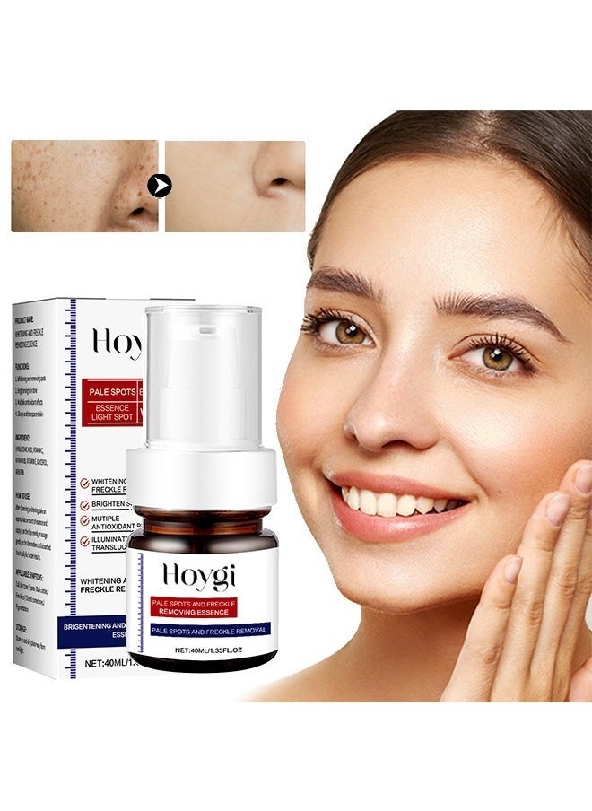 Brigentening And Freckle Removing Essence,Whitening And Freckle Removing Essence, Magic Whitening Spot Cream, Vitamin C Whitening Freckle Cream, Anti-Spot Serum for Face 40ml