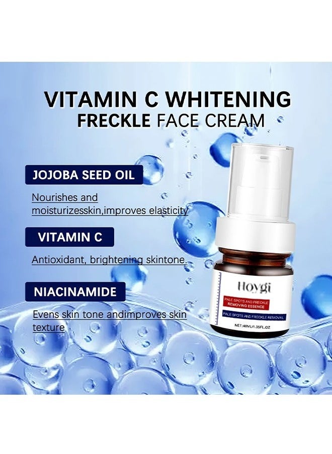 Brigentening And Freckle Removing Essence,Whitening And Freckle Removing Essence, Magic Whitening Spot Cream, Vitamin C Whitening Freckle Cream, Anti-Spot Serum for Face 40ml