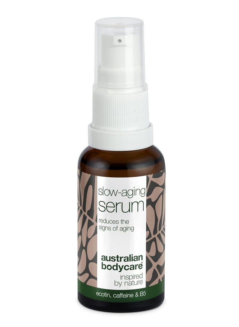 Slow aging Serum Reduces wrinkles and hydrates mature skin 50+ with Provitamin B5 caffeine and hyaluronic acid